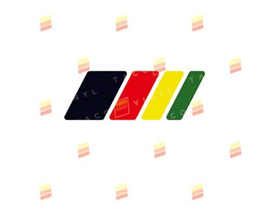 Taco Vinyl 4Wave Decal; Rasta Scheme (Universal; Some Adaptation May Be Required)