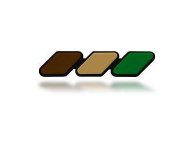 Taco Vinyl Grille Badge; Earth Scheme (Universal; Some Adaptation May Be Required)