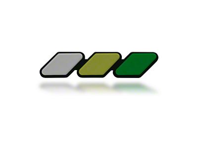 Taco Vinyl Grille Badge; Green Scheme (Universal; Some Adaptation May Be Required)