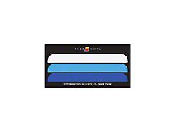 Taco Vinyl Grille Decal Kit; Blue Scheme (22-26 Tundra w/ TRD Grille)