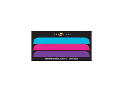 Taco Vinyl Grille Decal Kit; LOT Scheme (22-25 Tundra w/ TRD Grille)