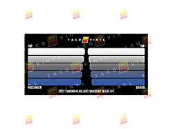 Taco Vinyl Headlight Gradient Decal Kit; Bermuda Scheme (22-26 Tundra)