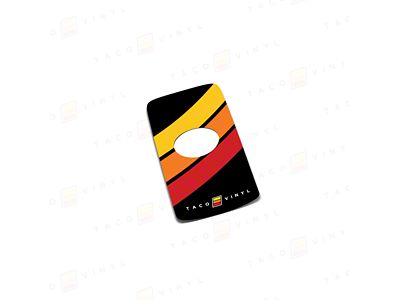 Taco Vinyl Key Fob Decal; Heritage Stripes Diagonal (19-21 Tundra)