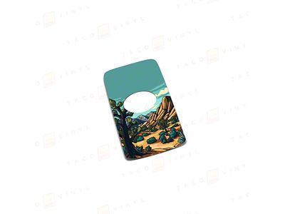 Taco Vinyl Key Fob Decal; Joshua Tree Desert 2 (19-21 Tundra)