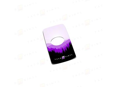 Taco Vinyl Key Fob Decal; Purple Mountains 2 (19-21 Tundra)