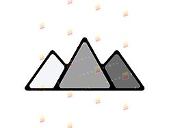 Taco Vinyl Mountain Grille Badge; Gray Scheme (Universal; Some Adaptation May Be Required)