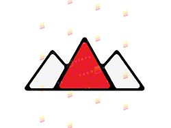 Taco Vinyl Mountain Grille Badge; Japan Scheme (Universal; Some Adaptation May Be Required)