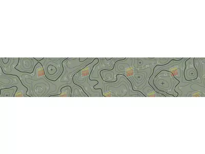 Taco Vinyl Roof Rack Wind Deflector Wrap; 52-Inch; Lunar Rock With Black Topo (Universal; Some Adaptation May Be Required)