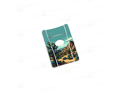 Taco Vinyl Slim Key Fob Decal; Joshua Tree Desert 2 (22-25 Tundra)