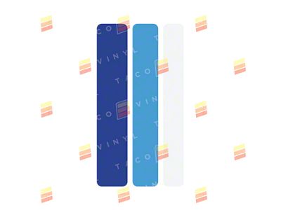 Taco Vinyl Small Universal Stripes; Blue Scheme (Universal; Some Adaptation May Be Required)