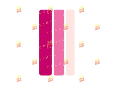 Taco Vinyl Small Universal Stripes; Pink Scheme (Universal; Some Adaptation May Be Required)