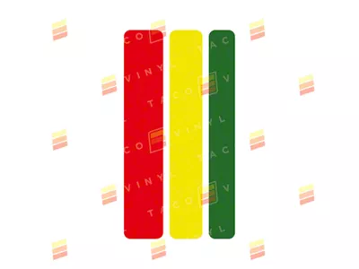 Taco Vinyl Small Universal Stripes; Rasta Scheme (Universal; Some Adaptation May Be Required)