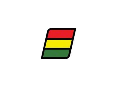 Taco Vinyl Hitch Cover; Rasta Scheme (Universal; Some Adaptation May Be Required)