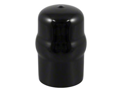 1-7/8 to 2-Inch Trailer Hitch Ball Cover; Black Rubber
