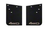11-Inch x 15-Inch Mud Flaps with Quicksand 4WD Logo; Rear (16-23 Tacoma w/ OE Fender Flares)
