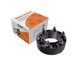 1.50-Inch Billet Wheel Spacers; Black (05-23 Tacoma)