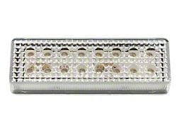 16-Diode Double Row LED Light; Clear Lens; Blue (Universal; Some Adaptation May Be Required)