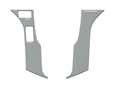 2-Button Steering Wheel Accent Trim; Lunar Rock (16-23 Tacoma)