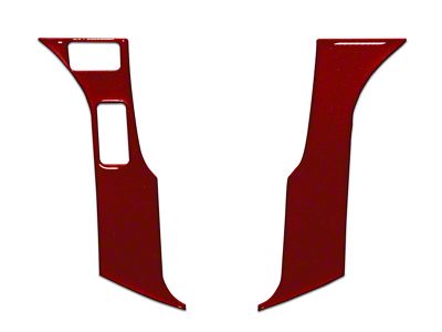 2-Button Steering Wheel Accent Trim; Ruby Red (16-23 Tacoma)