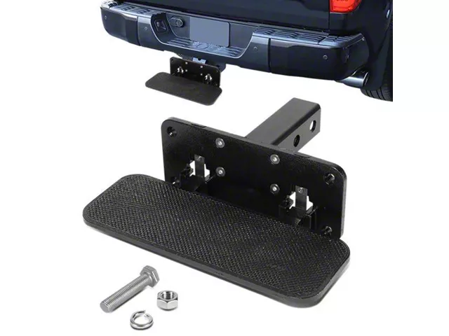Two Inch Receiver Table Tacoma 2-Inch Receiver Hitch Foldable Step Board; Black (Universal ...