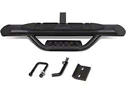 2-Inch Receiver Hitch Oval Step; Black (Universal; Some Adaptation May Be Required)