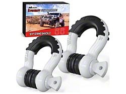 3/4-Inch D-Ring Shackles; White