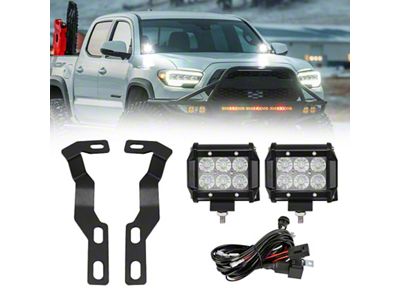 3-Inch Pod Lights with A-Pillar Brackets (16-23 Tacoma)
