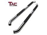 3-Inch Tubular Side Step Bars; Polished (05-23 Tacoma Double Cab)