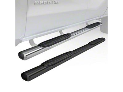 Go Rhino 4-Inch OE Xtreme Side Step Bars; Polished (24-25 Tacoma Double Cab)