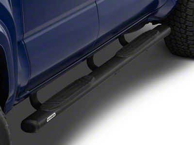 Go Rhino 4-Inch OE Xtreme Side Step Bars; Textured Black (24-25 Tacoma Double Cab)