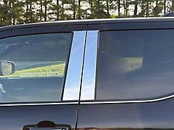4-Piece Pillar Post Trim; Stainless Steel (24-25 Tacoma Double Cab)