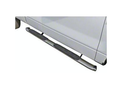 4X Series 4-Inch Oval Side Step Bars; Rocker Mount; Stainless Steel (24-25 Tacoma Double Cab)