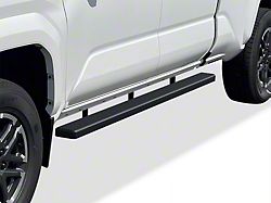 5-Inch iStep Running Boards; Hairline Silver (24-25 Tacoma Double Cab)