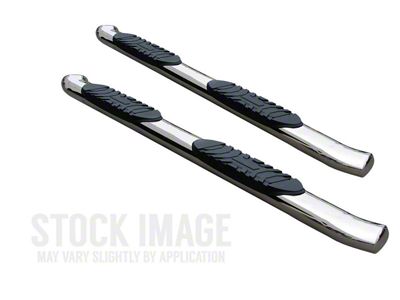 5-Inch Premium Oval Side Step Bars; Rocker Mount; Stainless Steel (24-26 Tacoma Double Cab)