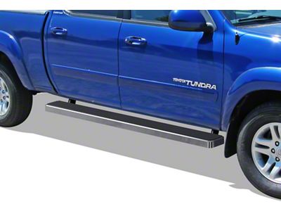 6-Inch iStep Running Boards; Hairline Silver (05-23 Tacoma Regular Cab)