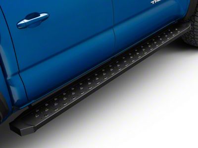 6.50-Inch Rattler Running Boards; Textured Black (05-23 Tacoma Double Cab)