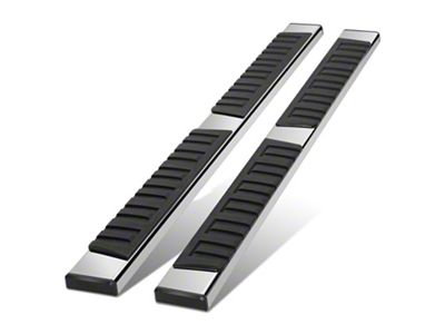 6.75-Inch Wide Flat Running Boards; Chrome (05-23 Tacoma Access Cab)