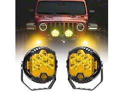 7-Inch Round LED Lights; White; Spot Beam (Universal; Some Adaptation May Be Required)