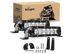 7-Inch Single Row LED Light Bars; Spot Beam (Universal; Some Adaptation May Be Required)