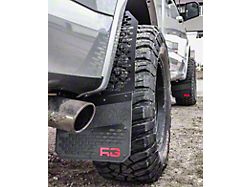 REK-mesh Universal Offset Standard 12-Inch Wide Mud Flaps with Red Logo; Front or Rear (Universal; Some Adaptation May Be Required)