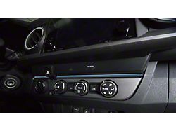 Above Climate Control Accent Trim Strip; Cavalry Blue (16-23 Tacoma)