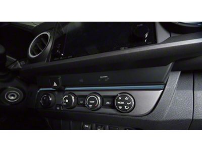Above Climate Control Accent Trim Strip; Cavalry Blue (16-23 Tacoma)