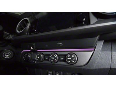 Above Climate Control Accent Trim Strip; Lavender Purple (16-23 Tacoma)