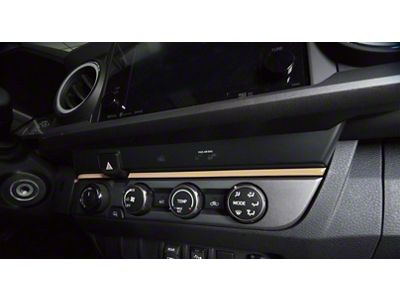 Above Climate Control Accent Trim Strip; Quicksand Tan (16-23 Tacoma)
