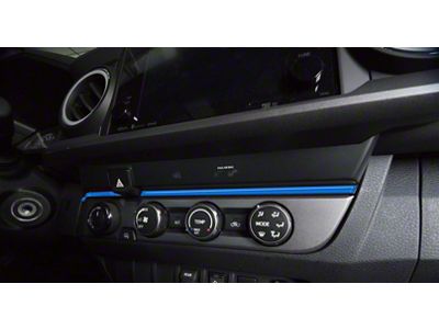 Above Climate Control Accent Trim Strip; Voodoo Blue (16-23 Tacoma)