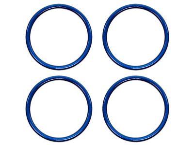 A/C Vent Ring Accents; Blazing Blue (16-23 Tacoma)
