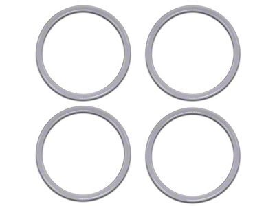 A/C Vent Ring Accents; Gloss White (16-23 Tacoma)