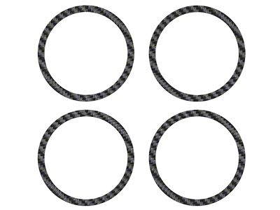 A/C Vent Ring Accents; Raw Carbon Fiber (16-23 Tacoma)