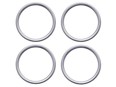 A/C Vent Ring Accents; Turbo Silver (16-23 Tacoma)