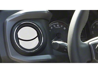 Air Vent Accent Trim; Gloss White (16-23 Tacoma)